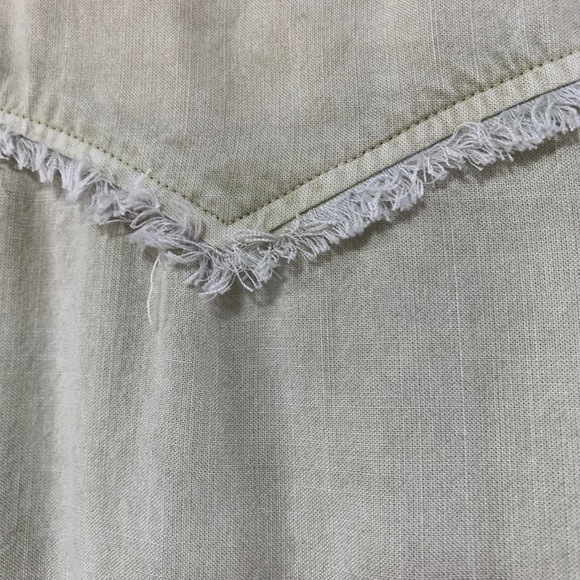 Anthro Cloth & Stone Green Tencel Shirt S - Picture 6 of 7